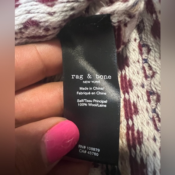 Rag and Bone Willow Fairsle Cropped Sweater Tank - Picture 7 of 8